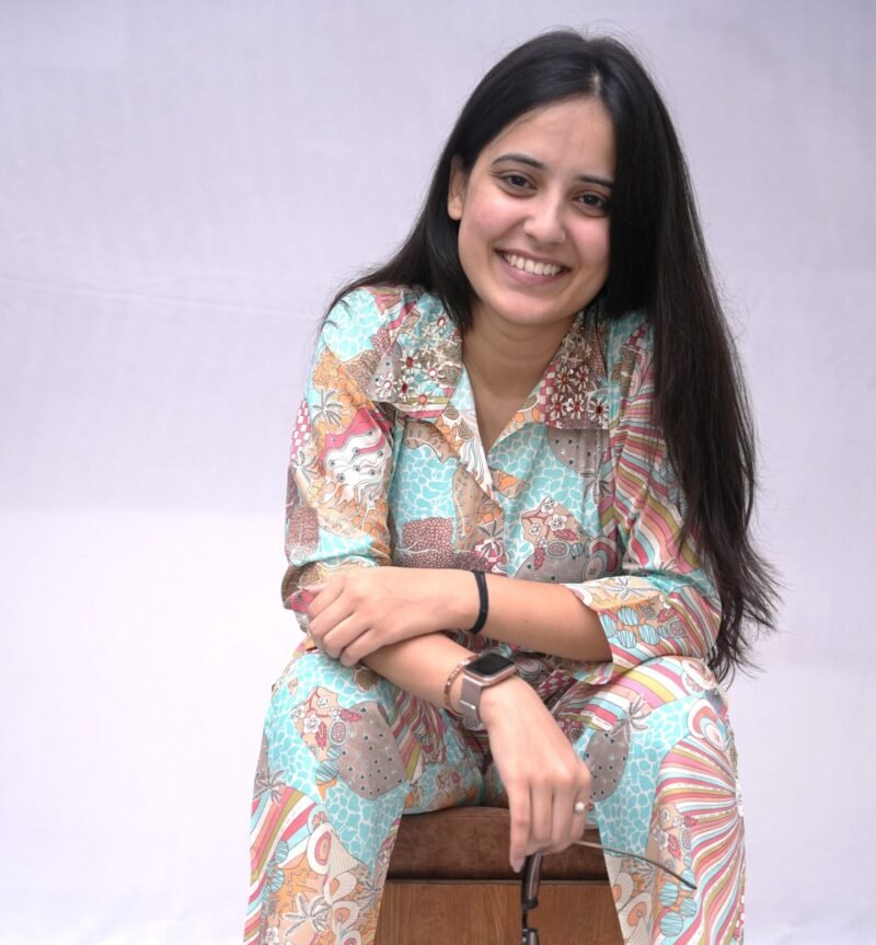Indo fusion Co Ord set with collar detailing