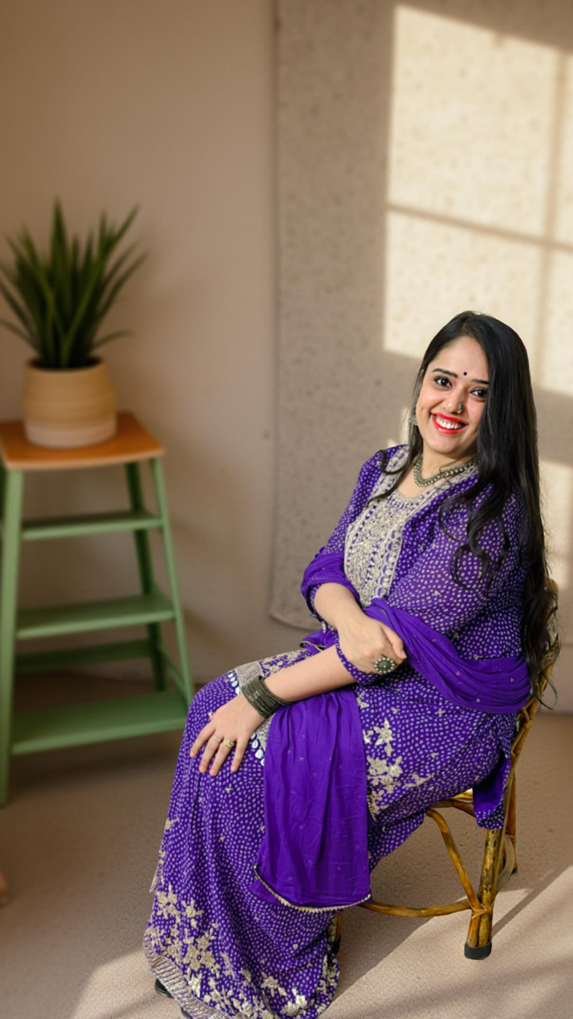 Royal Rajasthani Bandhej Sharara set