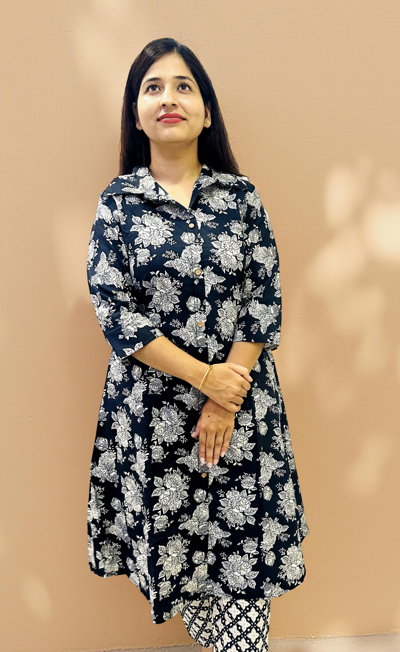 Black Blossom Co-Ord Set