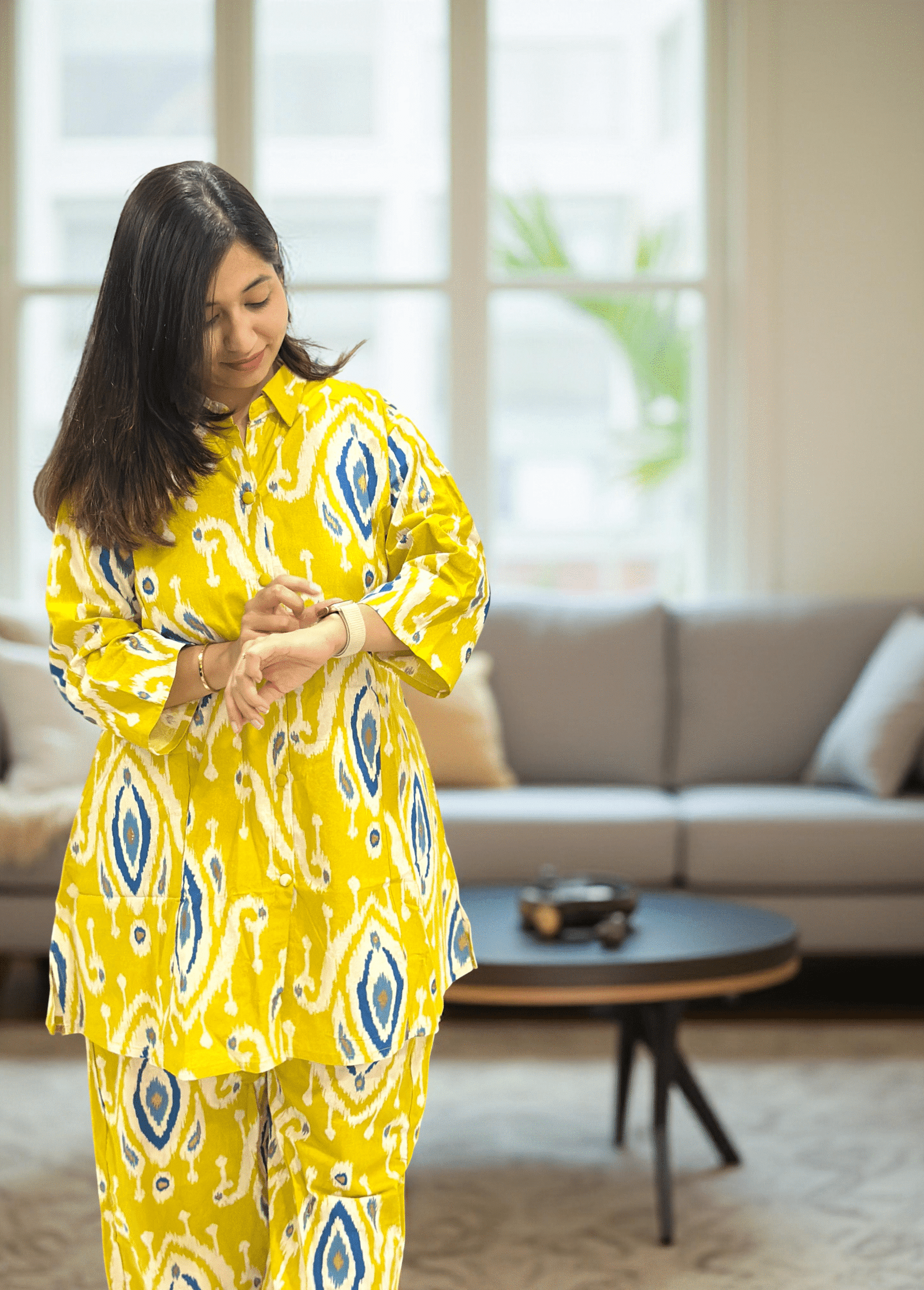 Boho Vibes Ikat Plus Size Co-Ord Set